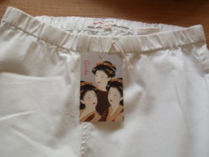 Geisha witte capribroek elastiek mt 170